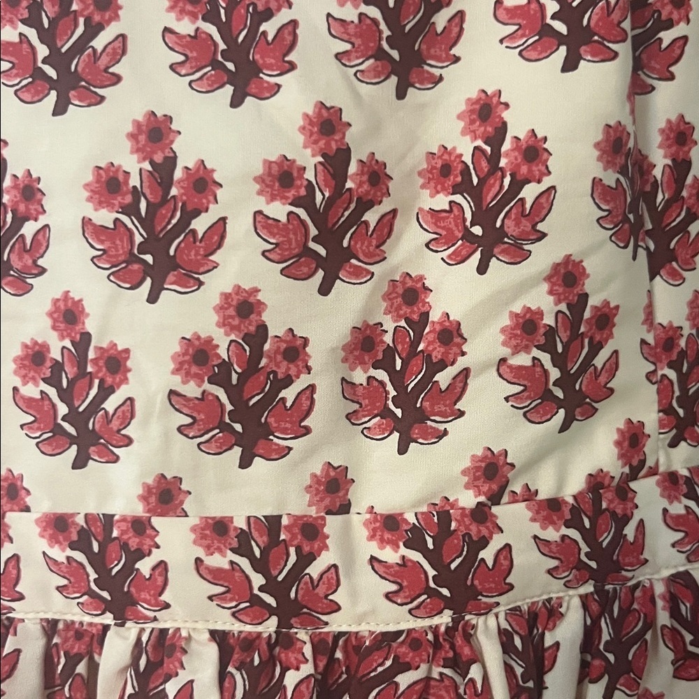 NWT J. Crew Embroidered apron dress in block print - Picture 7 of 8